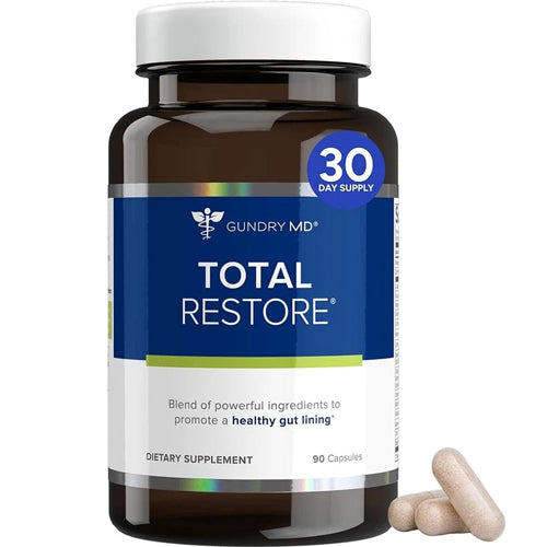 Gundry MD Total Restore Gut Lining Support | Digestive Health Supplement for Men & Women (90 Capsules, 30-Day Supply)