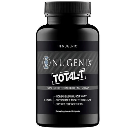 Nugenix Total-T Testosterone Booster for Men | Free & Total Testosterone Support Supplement (90 Count)